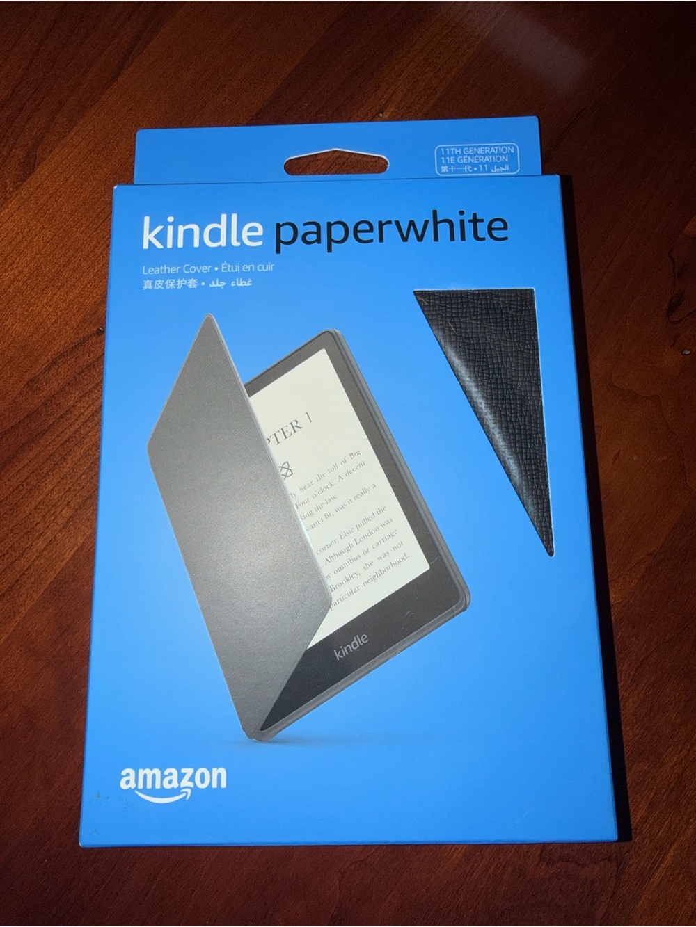 Kindle Paperwhite Leather Cover — Black